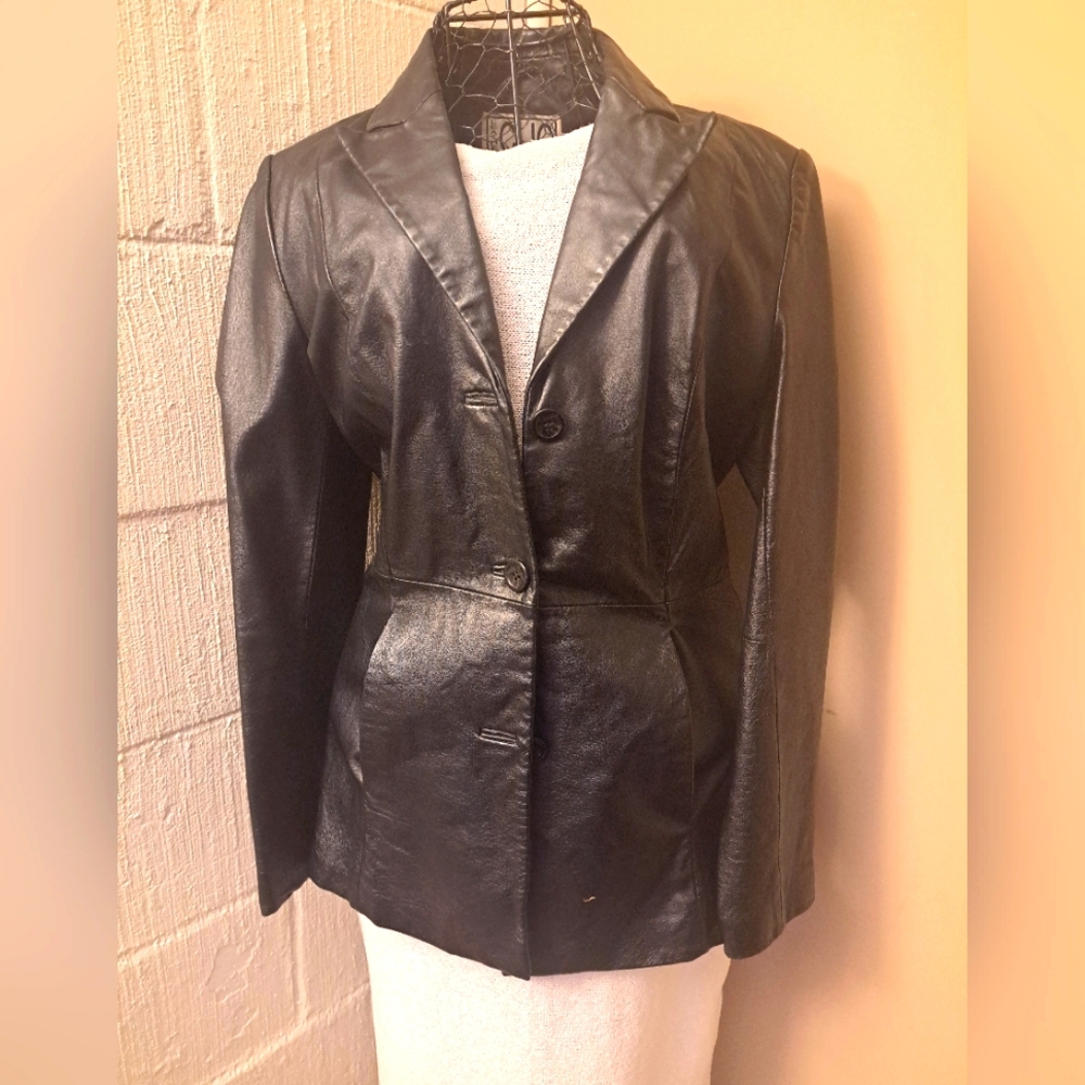Clio Leather Blazer
